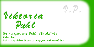 viktoria puhl business card